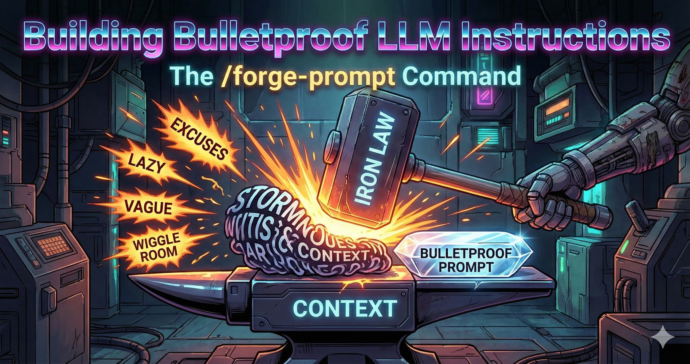 Building Bulletproof LLM Instructions: The /forge-prompt Custom Command for Claude Code