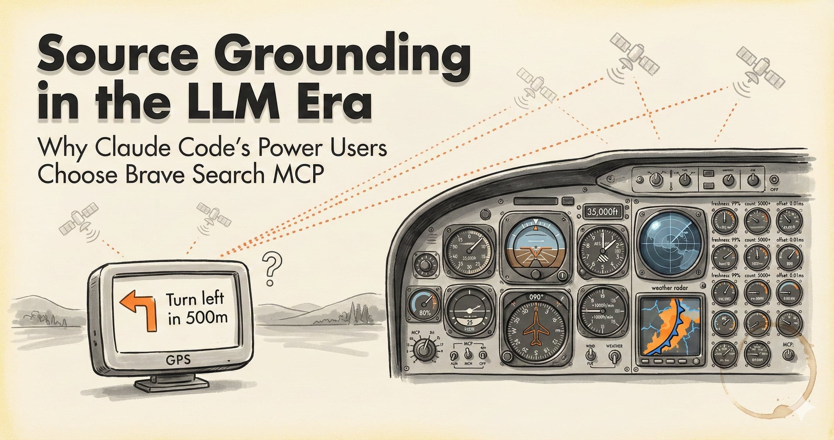 Source Grounding in the LLM Era: Why Claude Code's Power Users Choose Brave Search MCP